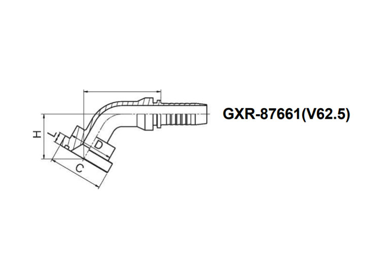 62.5° SAE 法兰 6000 PSI